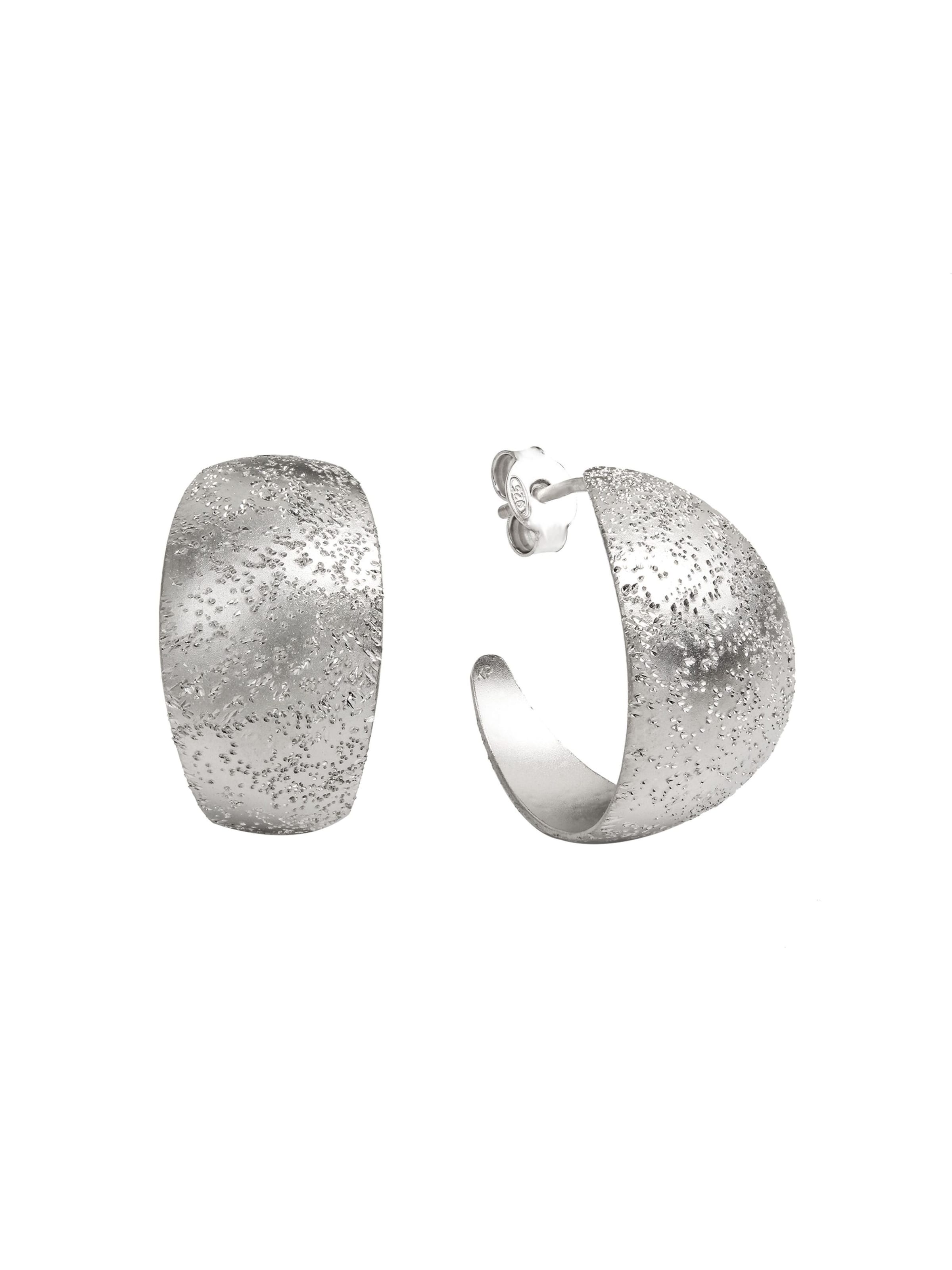 Boucles d'oreilles CELESTA en argent : devant