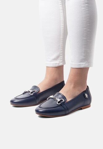 U.S. POLO ASSN. Mocassins 'CHERY001W/5L4' in Blauw: voorkant
