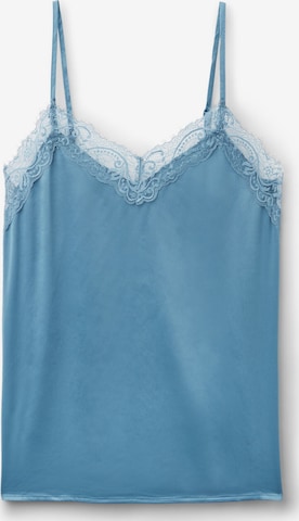 Tezenis Pajama Shirt in Blue: front