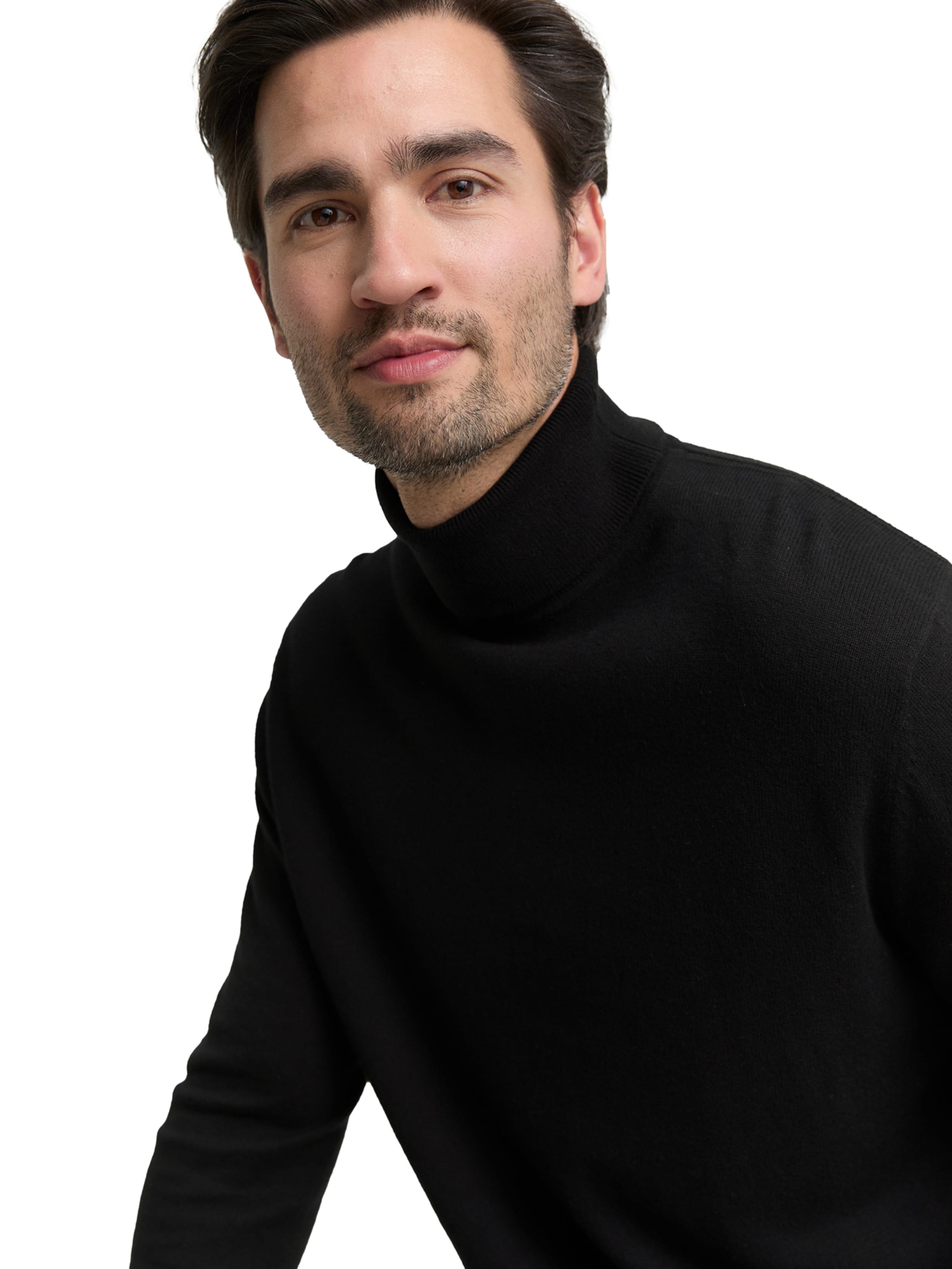 TOM TAILOR Pulóver - fekete