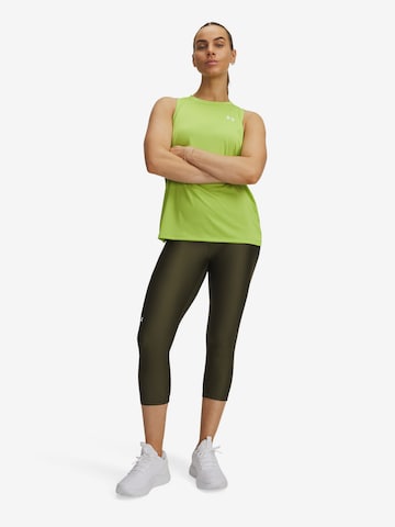 UNDER ARMOUR Skinny Sportbroek in Groen: voorkant
