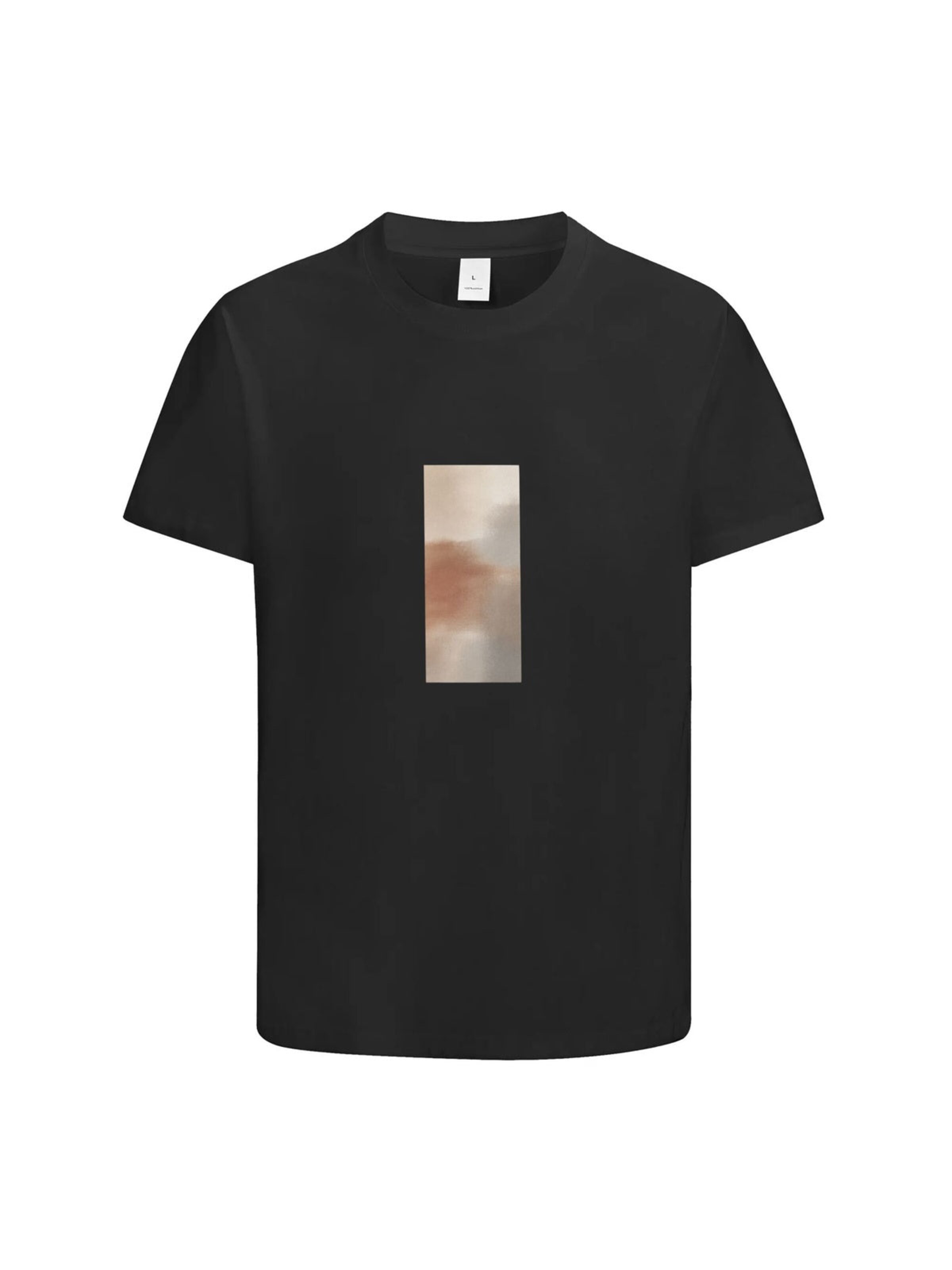 HUSKSWARE Shirt 'T-Shirt mit Motivprint'‌‌ in Schwarz: Vorderseite