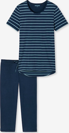 SCHIESSER Pyjama in de kleur Navy / Aqua, Productweergave