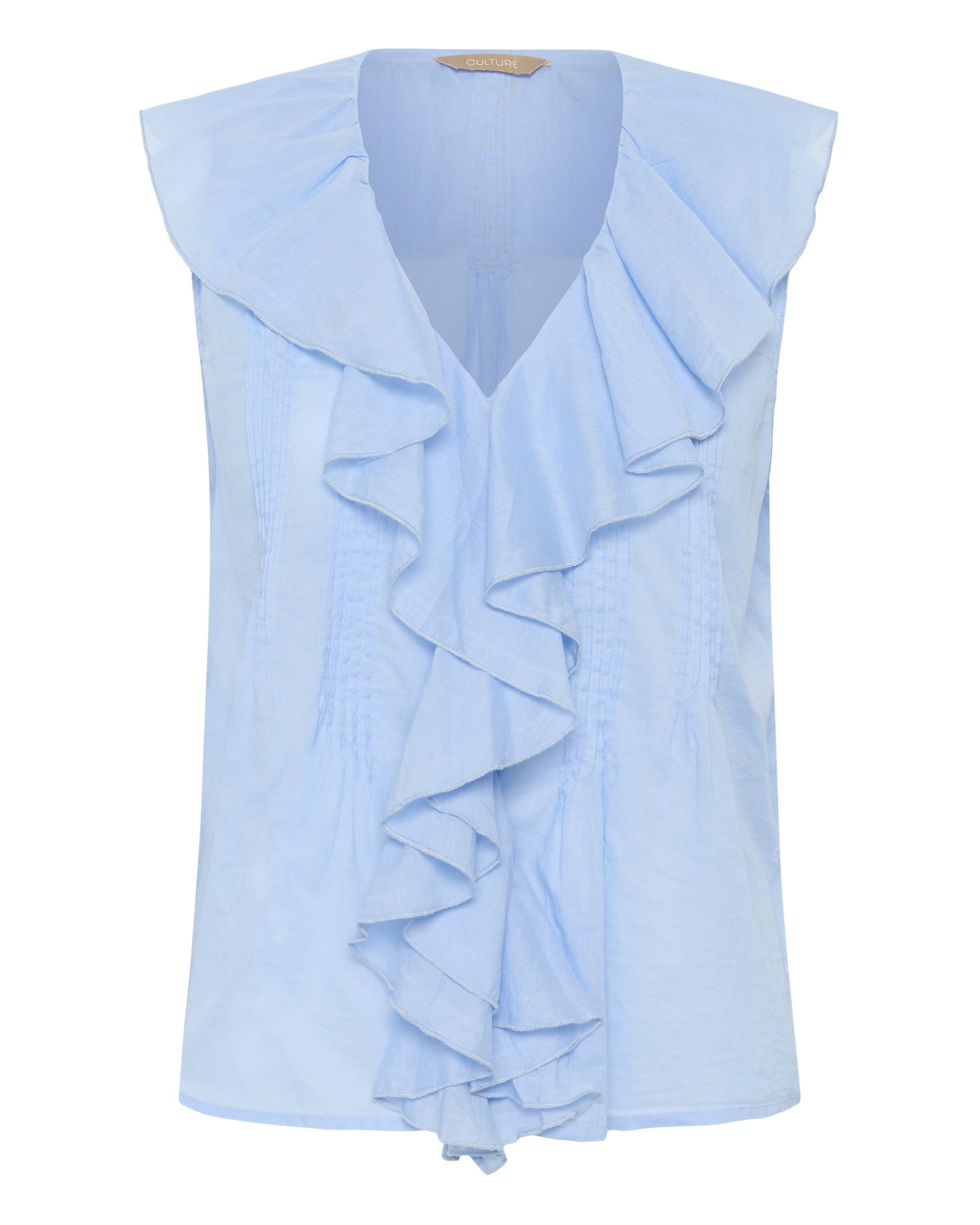 CULTURE Blouse 'Musso' in Blue: front