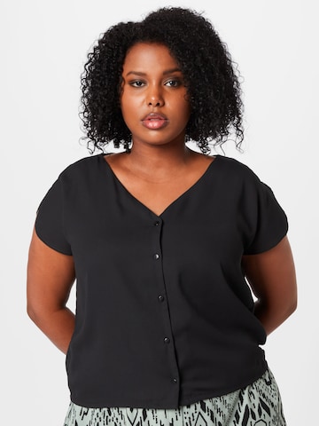 ABOUT YOU Curvy Shirt 'Mariel' in Zwart: voorkant