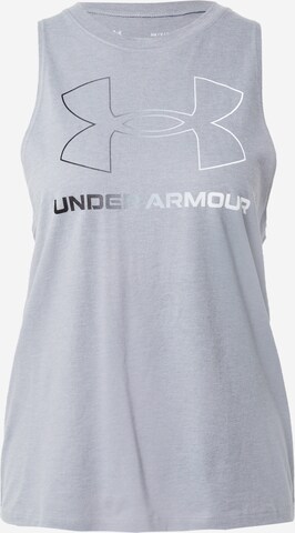 UNDER ARMOUR Sports Top in Grey: front