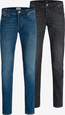 mėlyna JACK & JONES Prigludęs Džinsai 'JJIGlenn': priekis