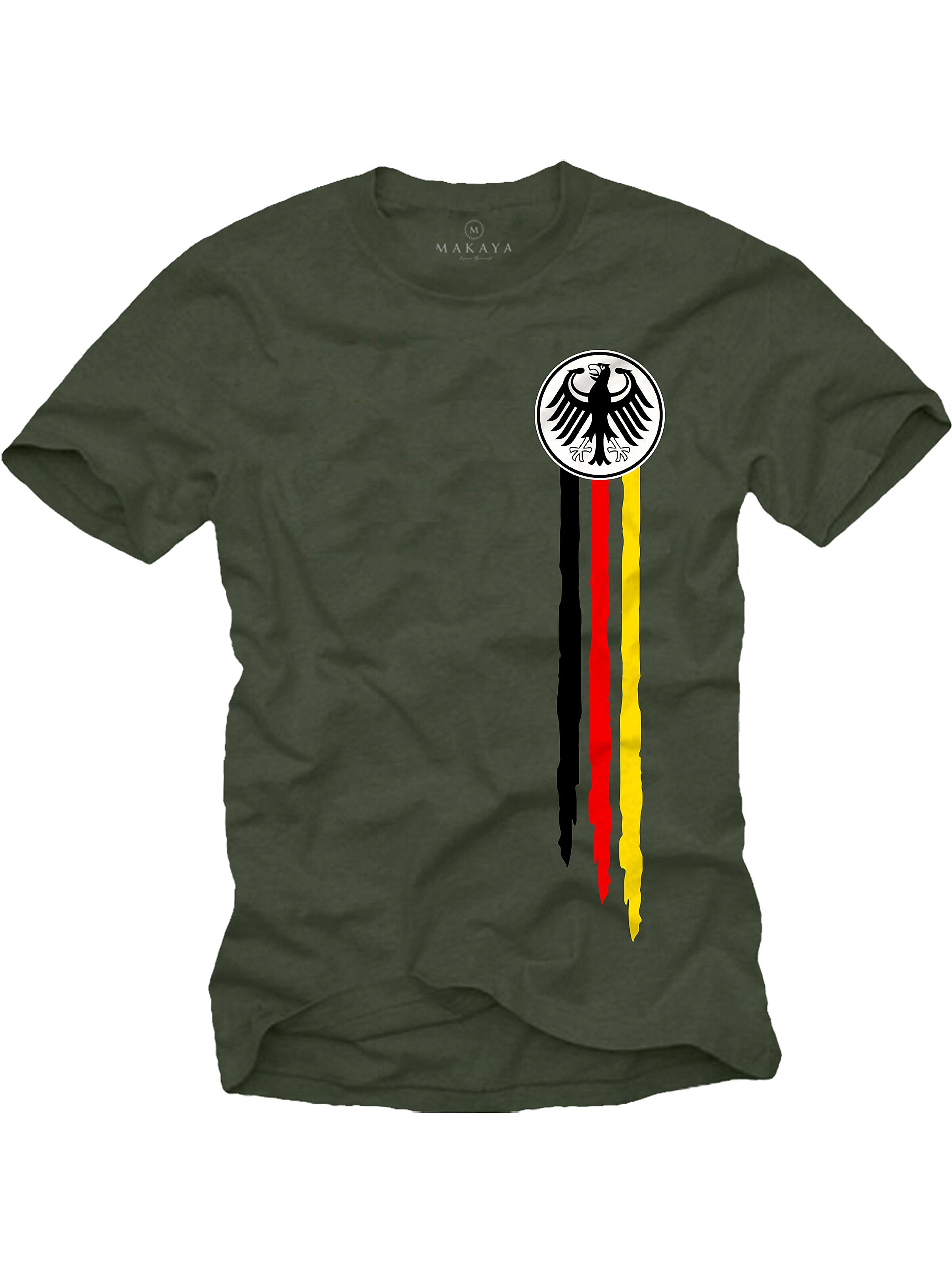MAKAYA Shirt 'Bundesadler' in Green: front