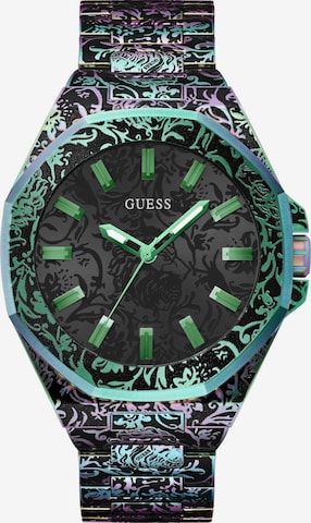GUESS Uhr 'Roar' in Schwarz: Vorderseite