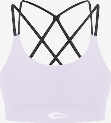 Smilodox Bustier Sport bh 'Amara' in Lila: voorkant