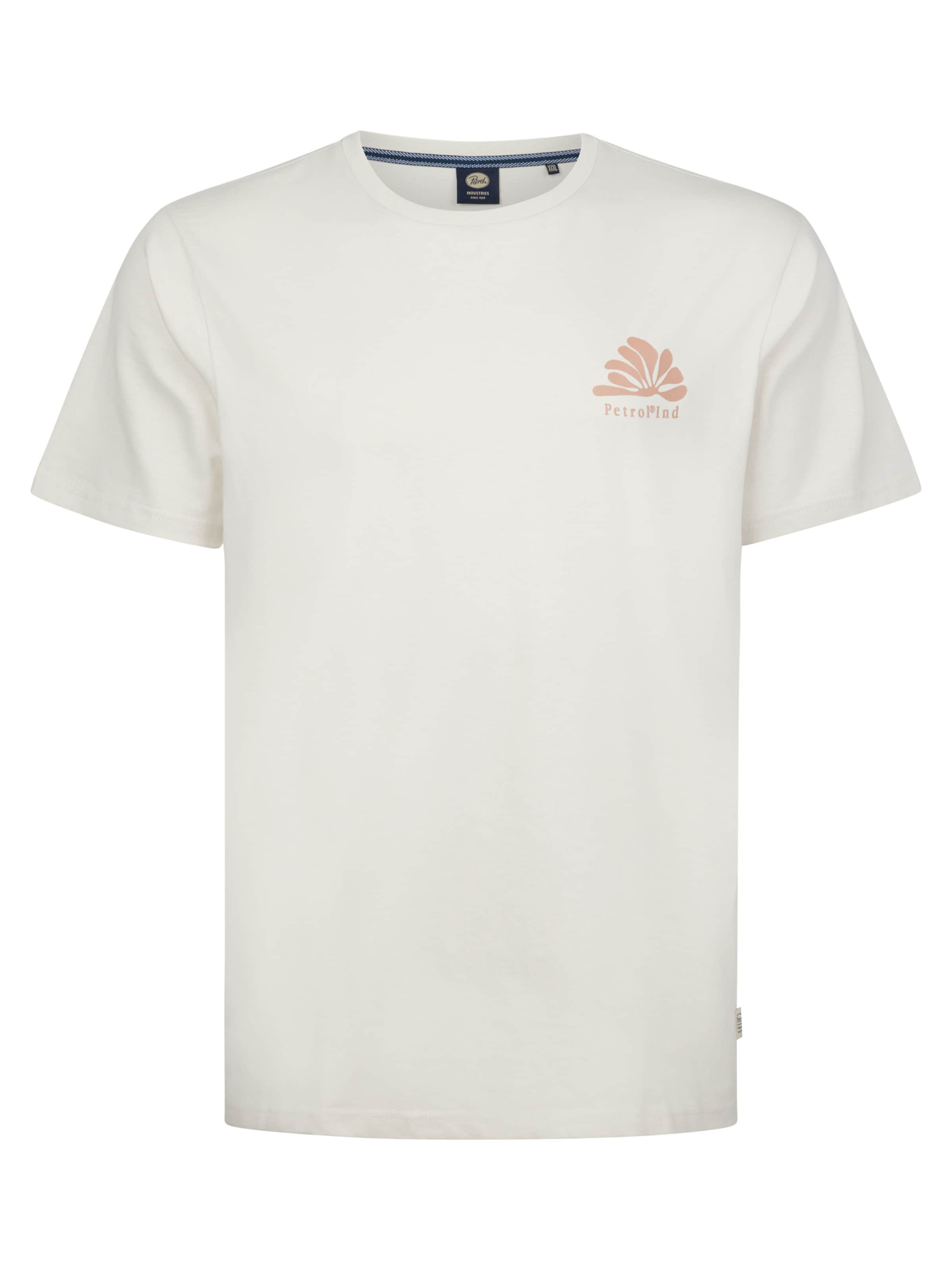 Petrol Industries Tričko 'Classic' - Biela: predná strana