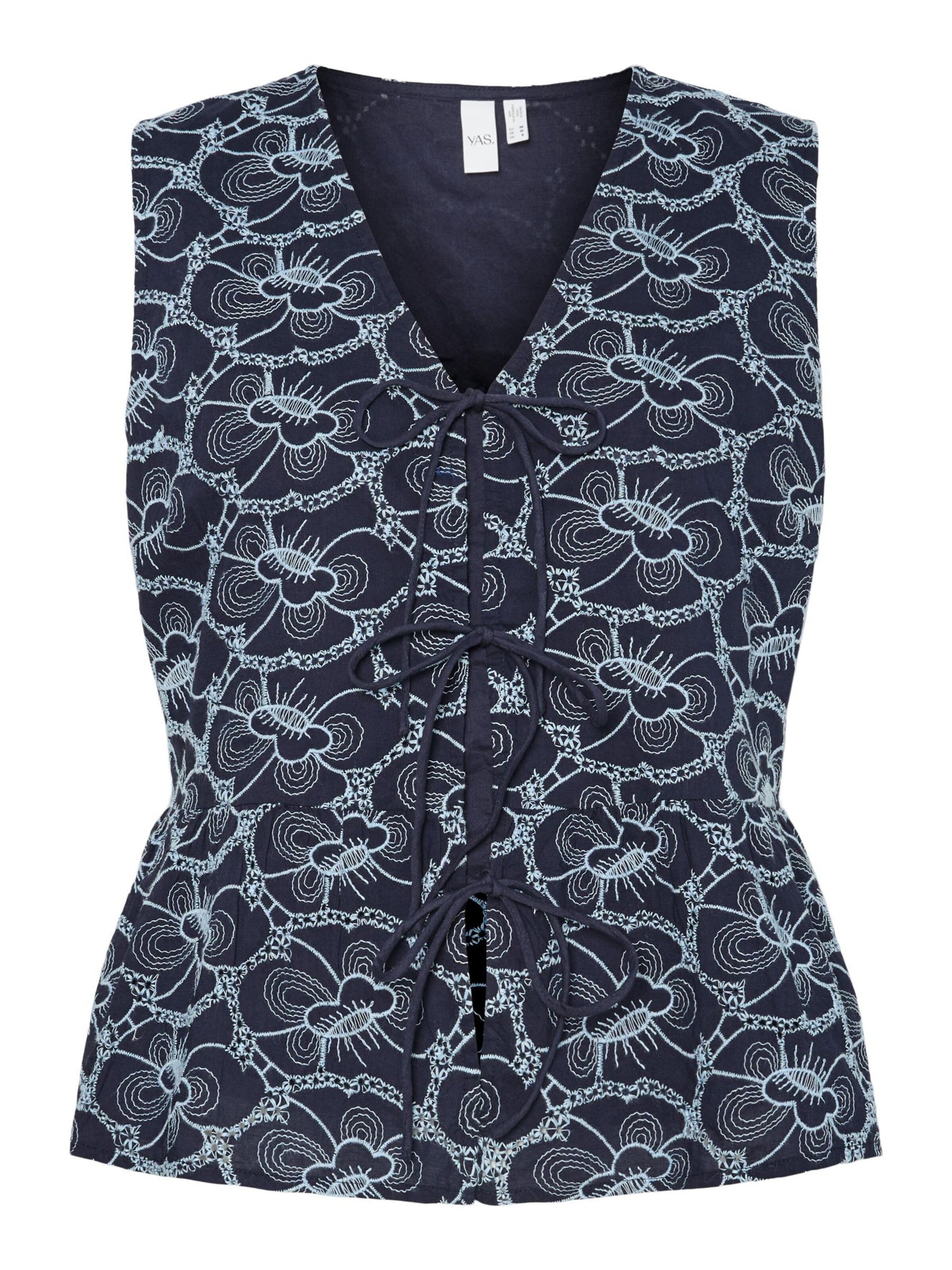 Camicia da donna 'YASIreka' di YAS in blu: frontale