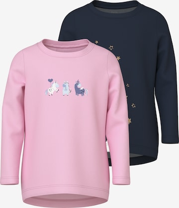 Maglietta 'NMFVIX' di NAME IT in blu: frontale