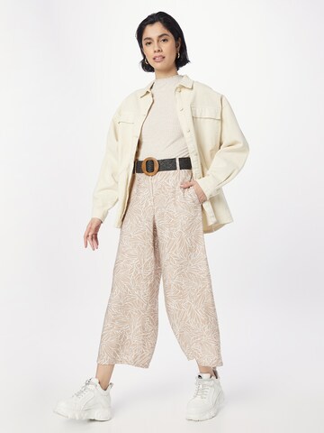 ZABAIONE Wide Leg Hose 'Solveig' in Beige