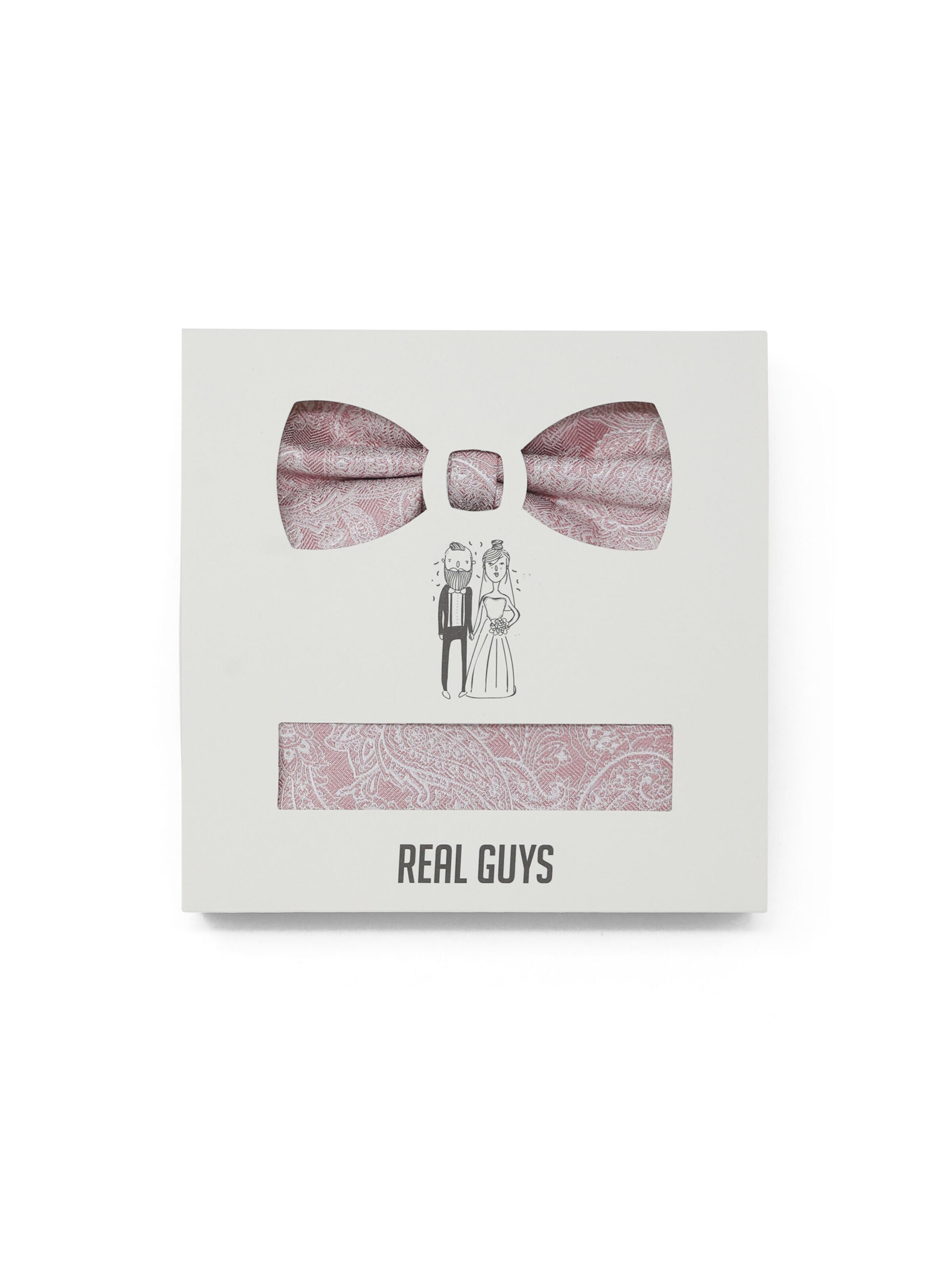Real Guys Bow Tie in Pink: front