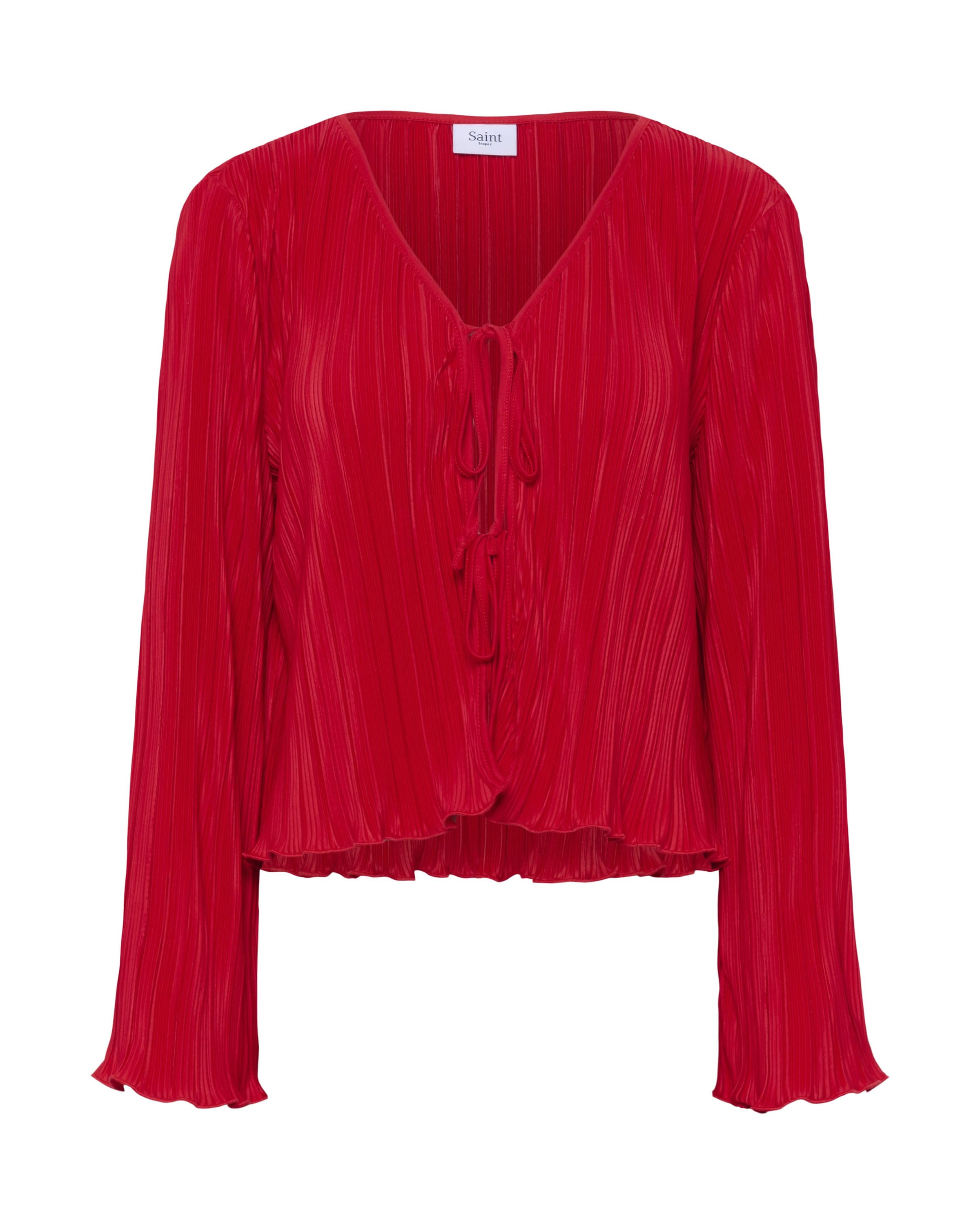 SAINT TROPEZ - Cárdigan en rojo: frente