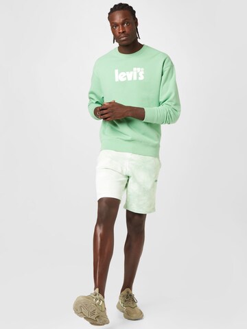 LEVI'S ® Regular fit Μπλούζα φούτερ 'Relaxd Graphic Crew' σε πράσινο