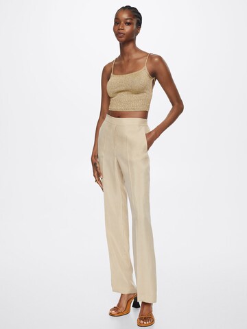 MANGO Loosefit Hose 'dalia' in Beige