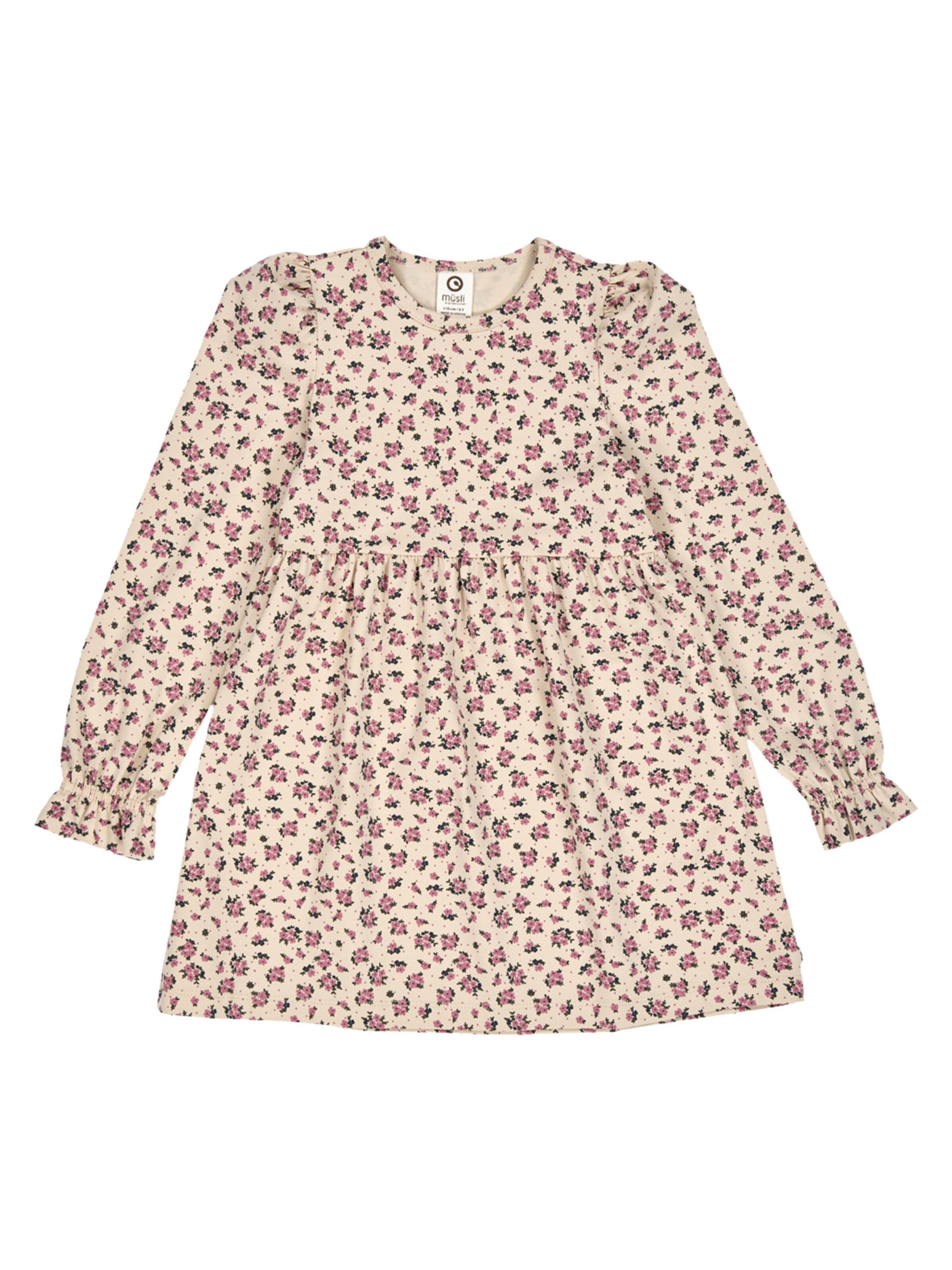 Müsli by GREEN COTTON Jurk in de kleur Beige, Productweergave