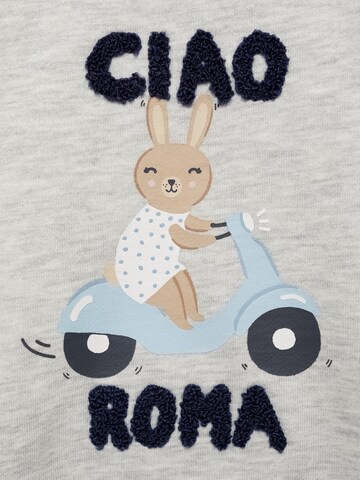 MANGO KIDS Majica 'CIAO' | siva barva