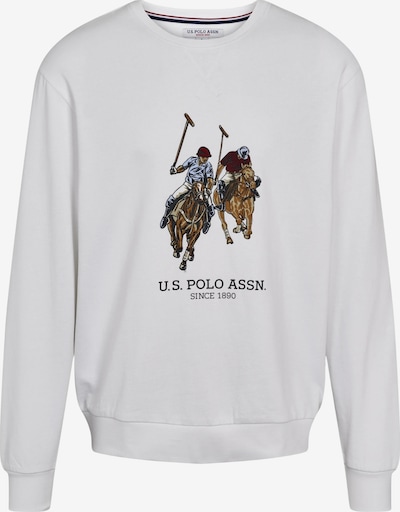 U.S. POLO ASSN. Collegepaita 'UMEkrem' värissä valkoinen, Tuotenäkymä