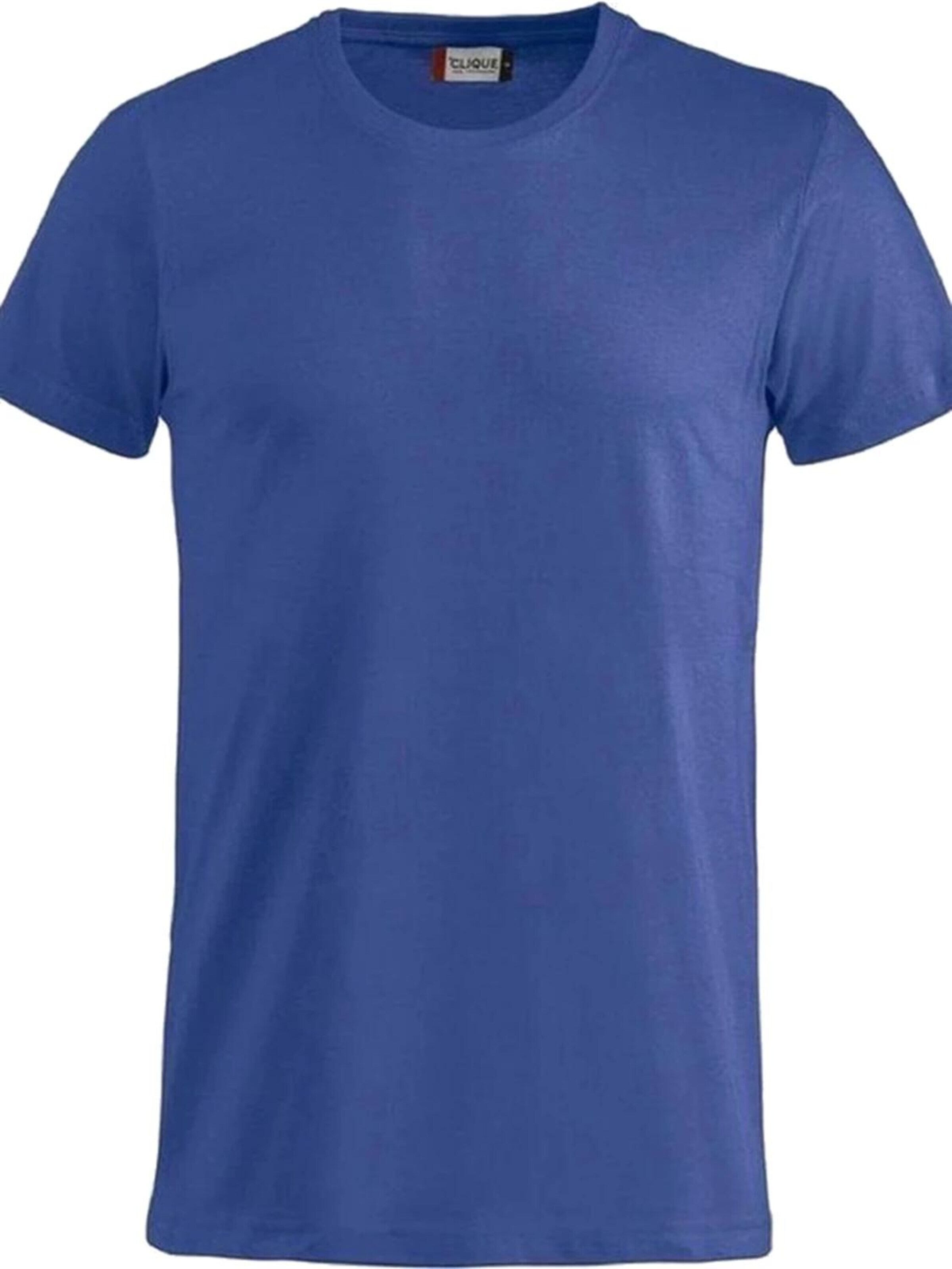 Clique Shirt '5-Pack Clique Basic T-Shirt 100% Katoen Blauw' in Blauw: voorkant