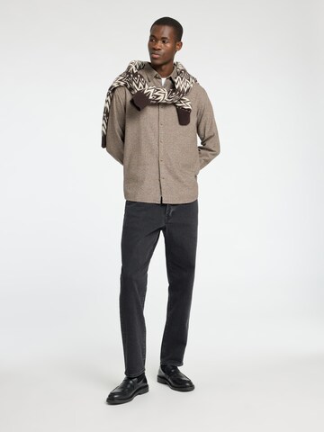 Regular fit Camicia 'SLHOwen' di SELECTED HOMME in marrone