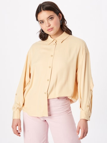 UNITED COLORS OF BENETTON Blouse in Beige: voorkant