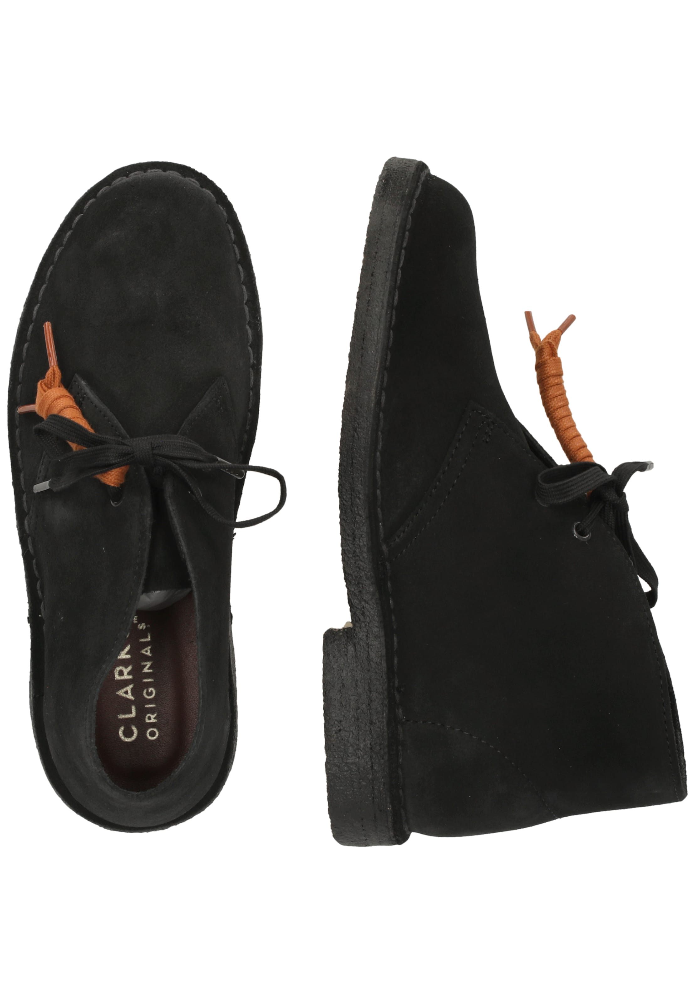 CLARKS Veterschoen 'Desert' in Zwart