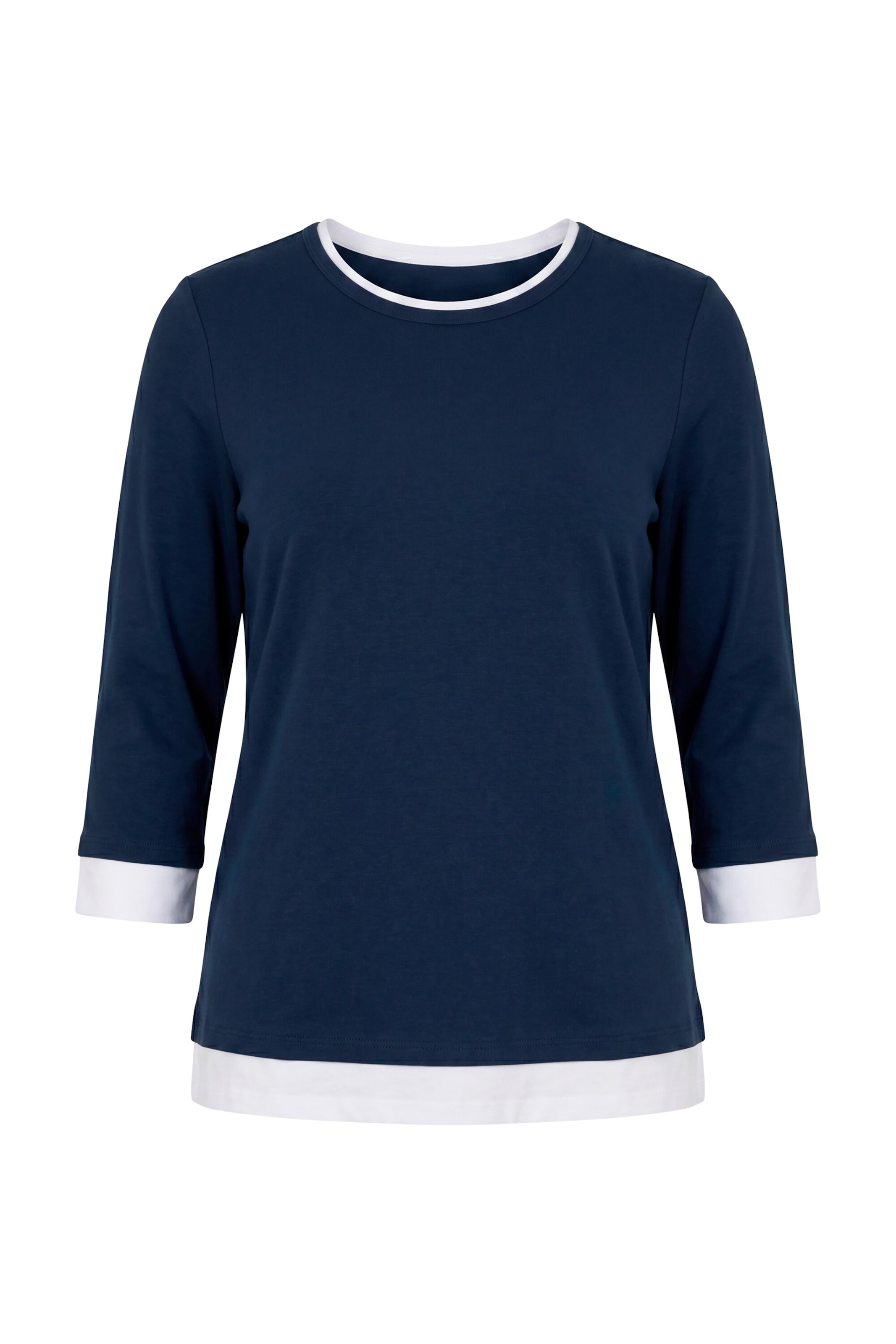 Ulla Popken Shirt in Blau: Vorderseite