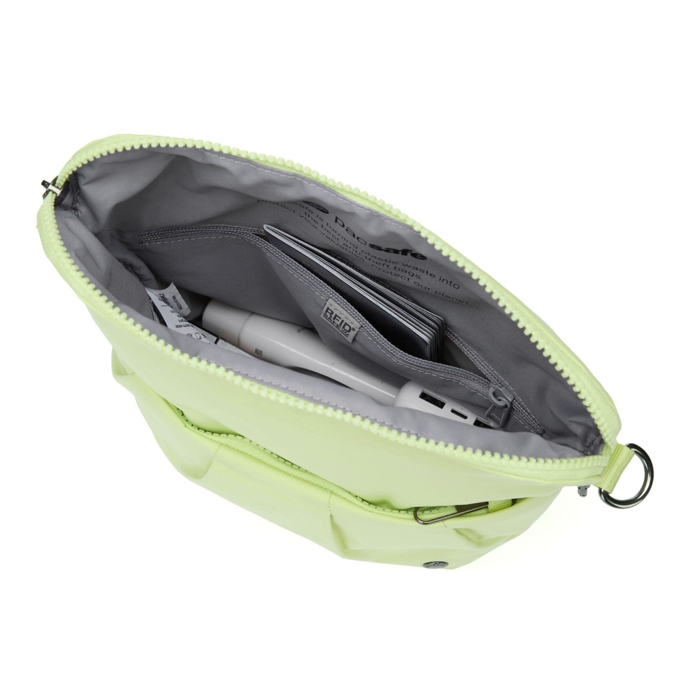 Borsa a tracolla 'Citysafe CX' di Pacsafe in verde