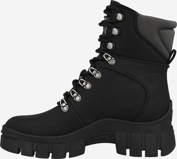 Bottines à lacets 'Hearly' GUESS en noir