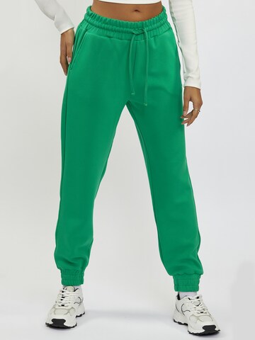 FRESHLIONS Tapered Pants in Green: front