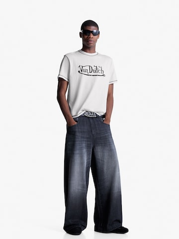 Bershka Shirt 'VON DUTCH' in White