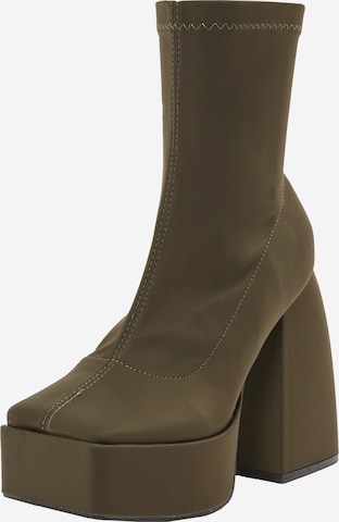 Public Desire Ankle Boots 'CHARLIE' in Green: front