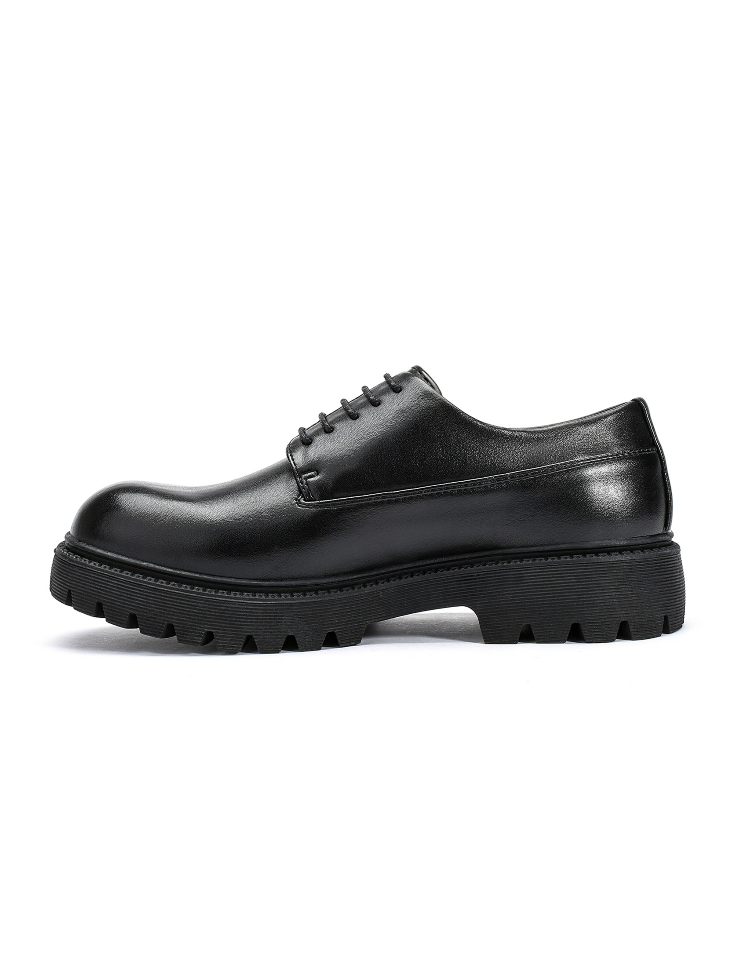 ALLTHEMEN Schnürschuh 'Schicht'‌‌‌‌‌‌‌‌‌‌ in Schwarz