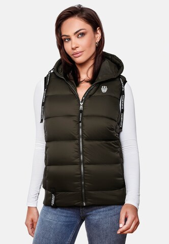 NAVAHOO Vest 'Kassidy' in Green: front