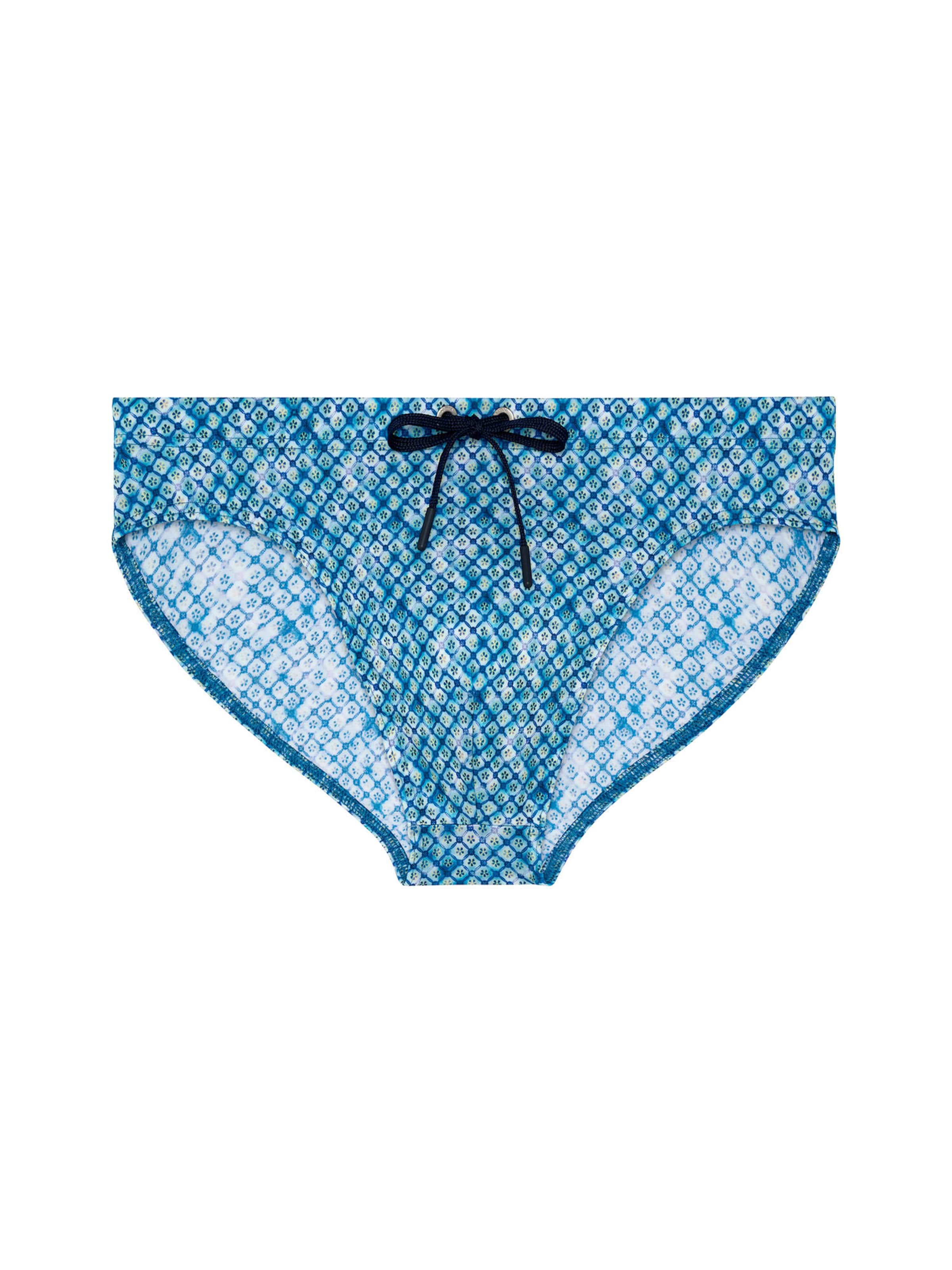 HOM Badehose ' Swim Mini Briefs Camaiore ' in blau, Produktansicht