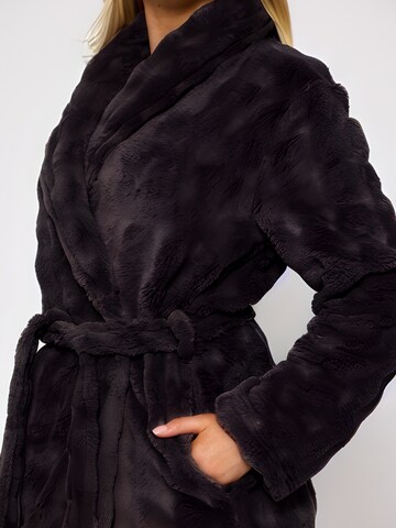 Loungeable Long Bathrobe in Black