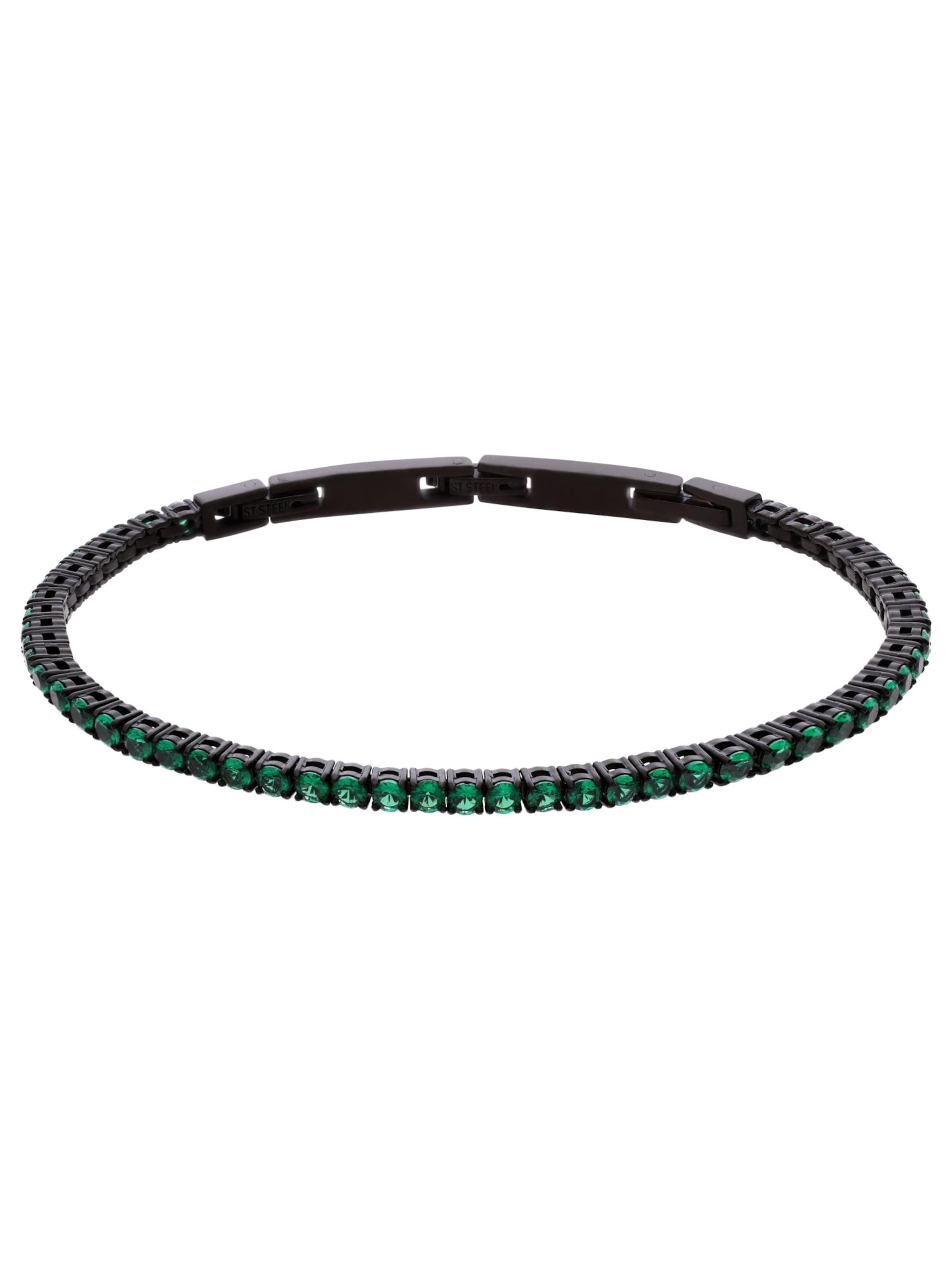 GUESS Bracelet 'Klassisch Chic' in Black: front