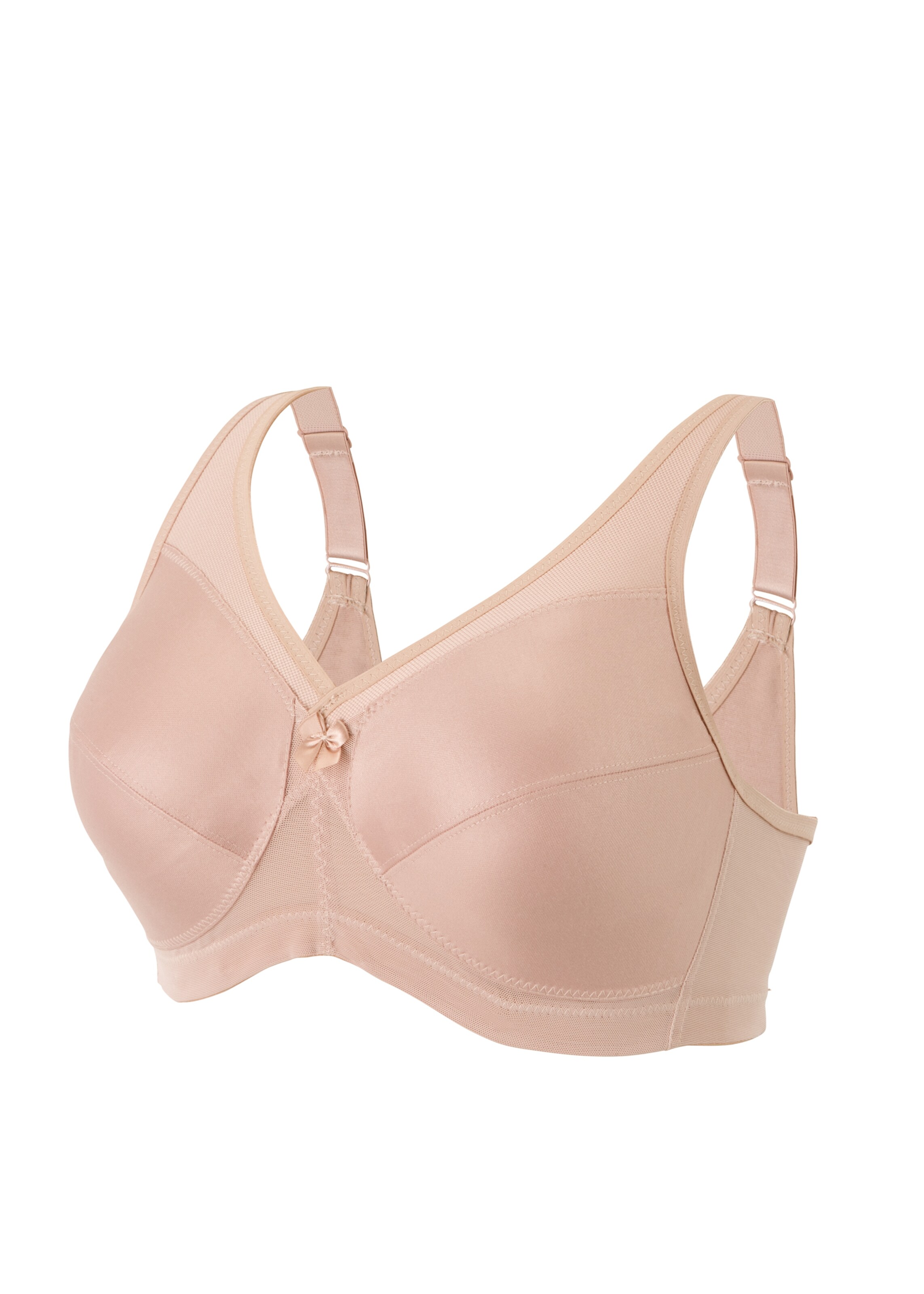 GLAMORISE Minimiser Bra 'MagicLift-Aktiv' in Beige: front