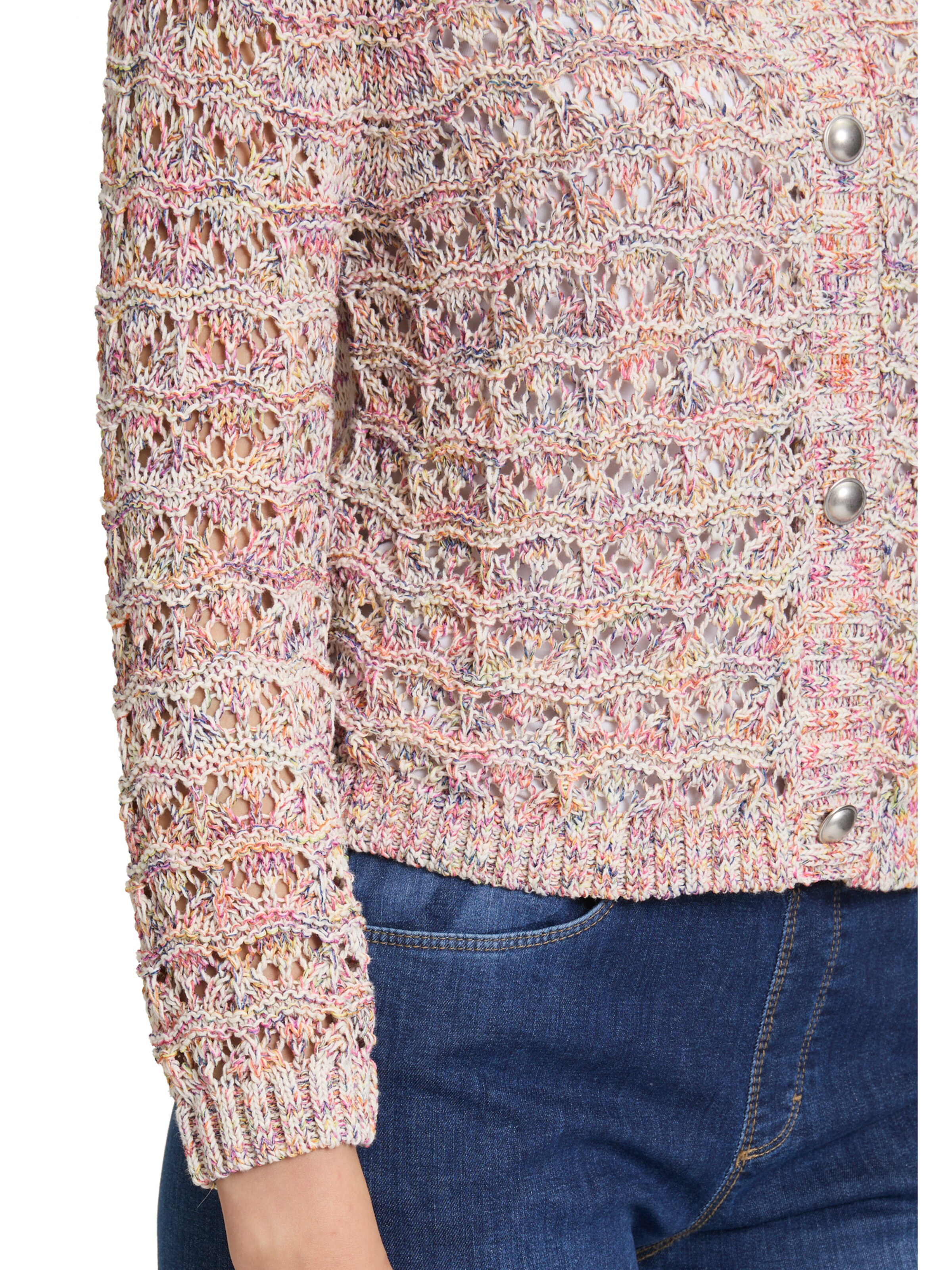 Cartoon Gebreid vest in Wit