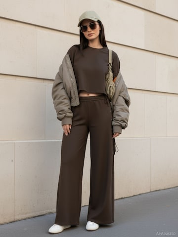 Wide leg Pantaloni 'HDTilde' di HYPEDROP in verde