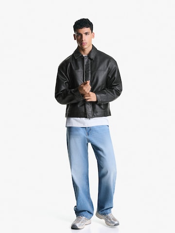 Veste mi-saison Bershka en noir