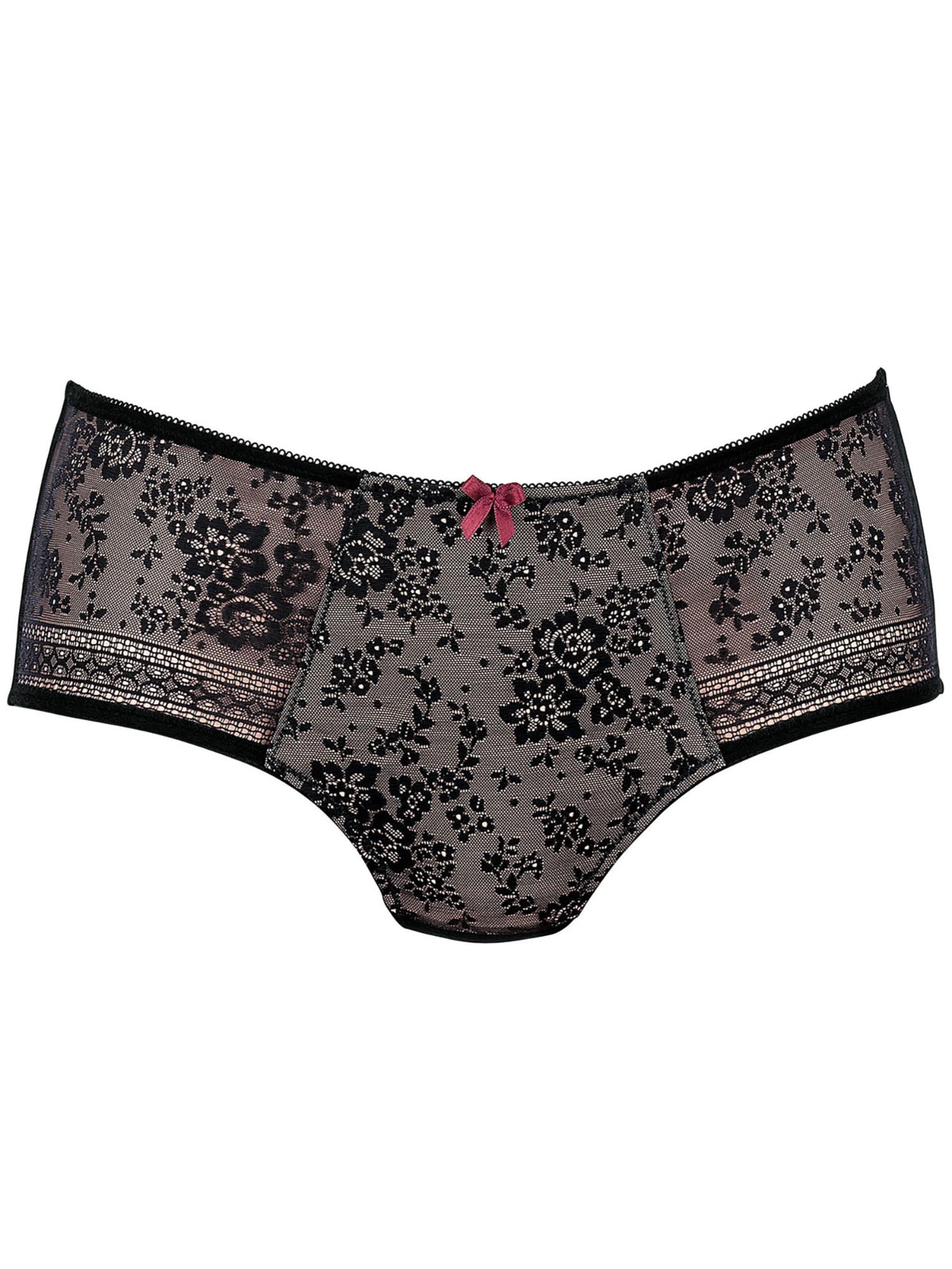 ANITA Slip 'Fleur'‌‌‌‌ in Schwarz: Vorderseite