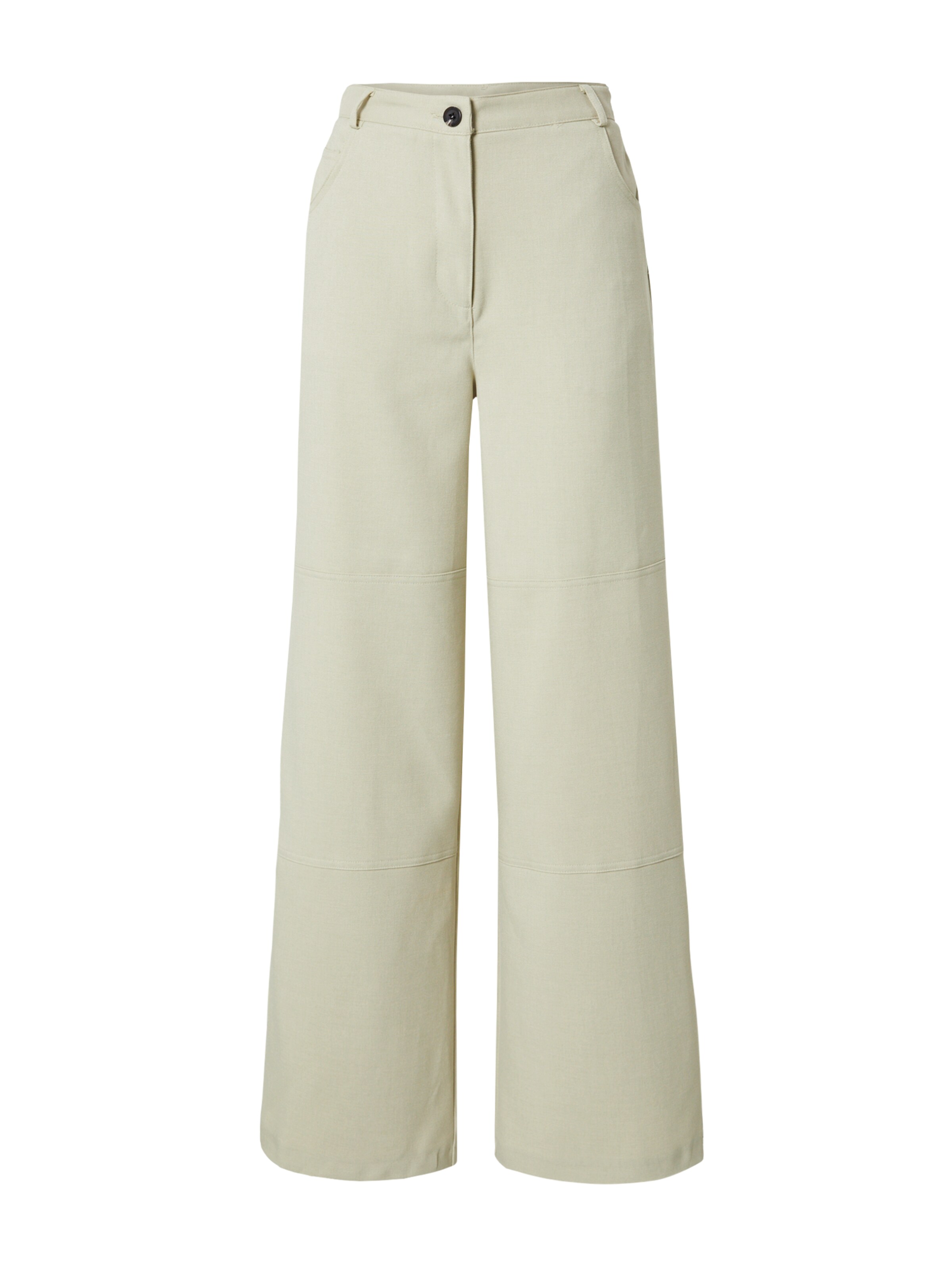 TOPSHOP Wide Leg Hose in Grün: Vorderseite