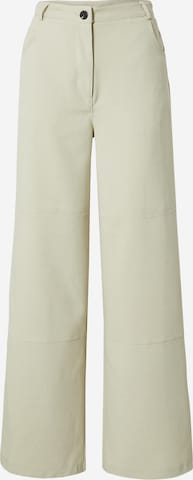TOPSHOP Wide leg Trousers in Green: front