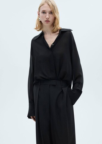 MANGO Wide Leg Hose 'Tom' in Grau