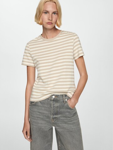 MANGO T-shirt 'RAYAC' i beige: framsida