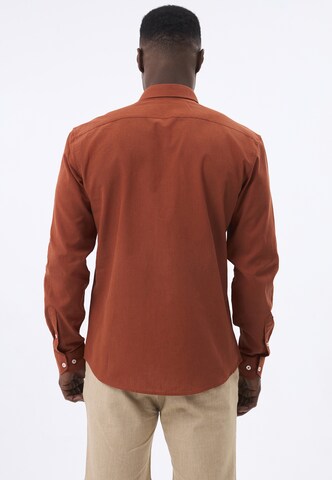 Felix Hardy Regular fit Overhemd in Brons